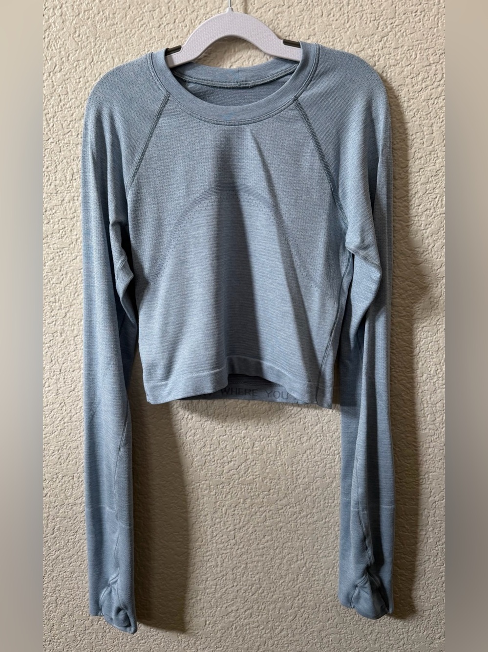 Lululemon Women’s Size 2 Blue Swiftly Tech Cropped Long Sleeve Shirt 2.0
